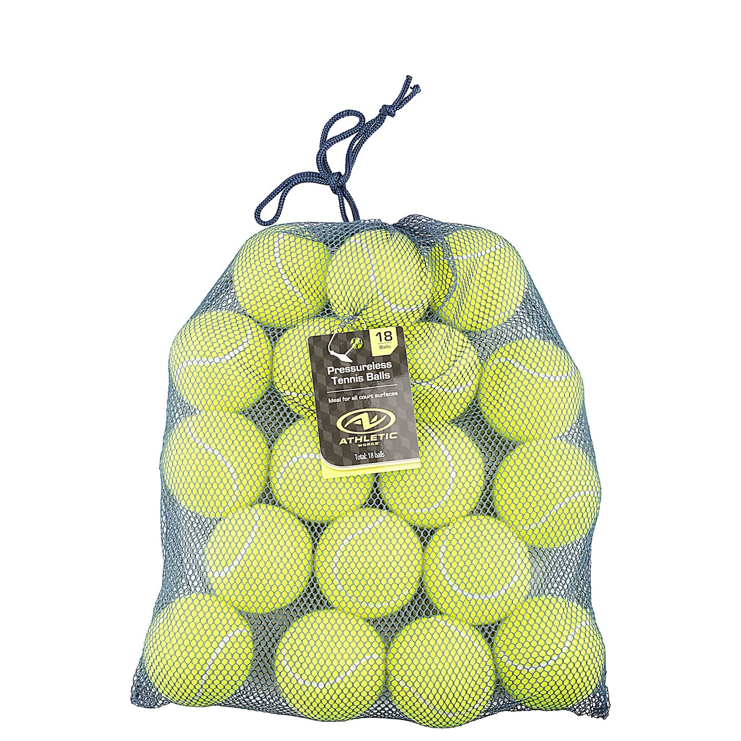 Pressureless Tennis Balls, 18-Pack, Training & Dog Play