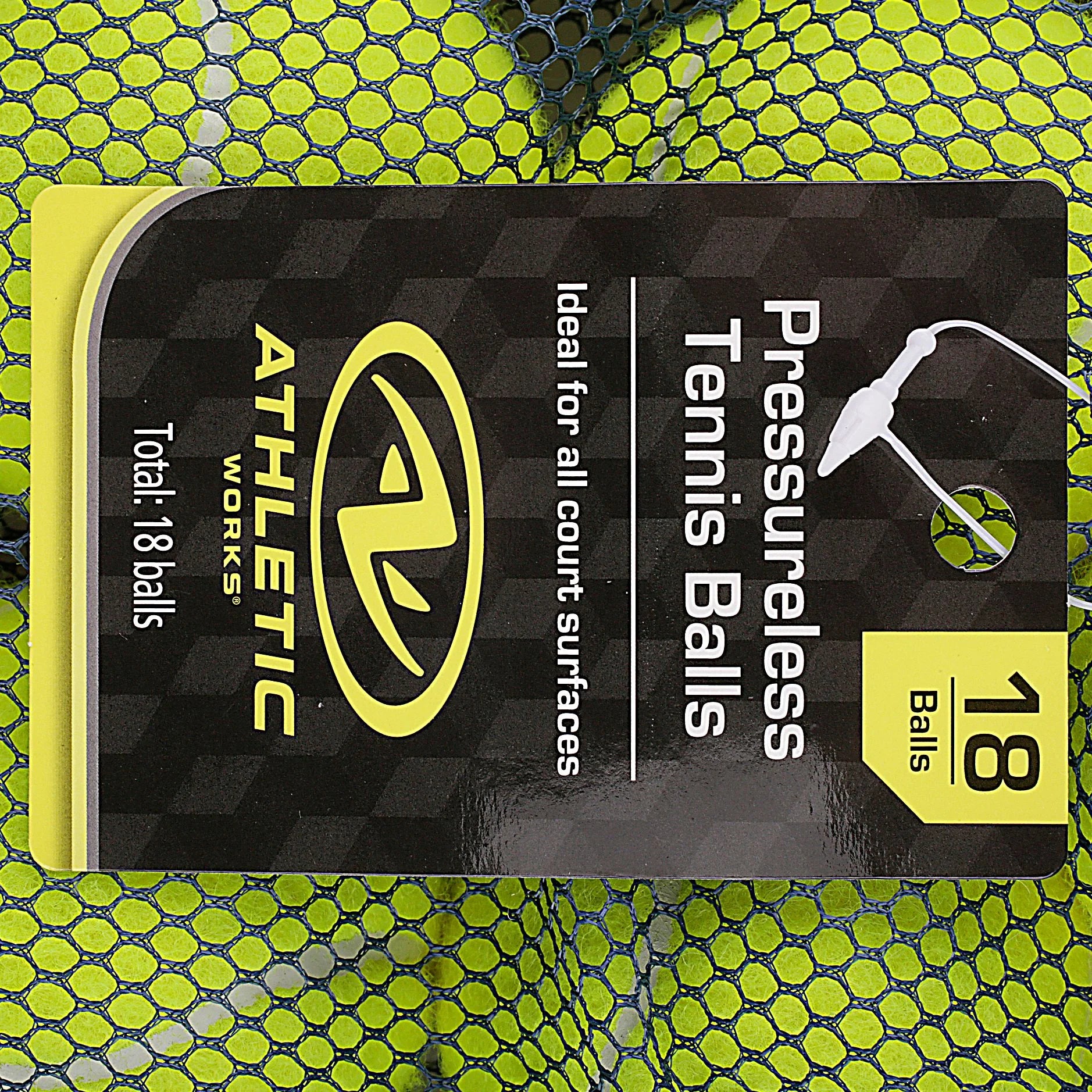 Pressureless Tennis Balls, 18-Pack, Training & Dog Play