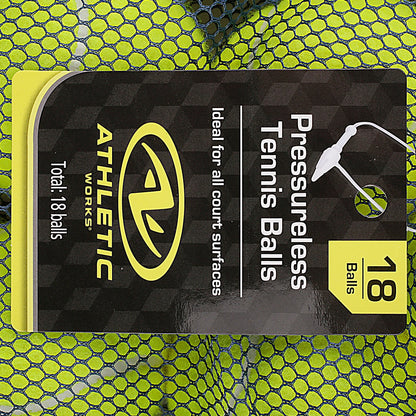 Pressureless Tennis Balls, 18-Pack, Training & Dog Play